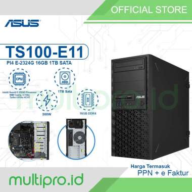 Asus Server UNBK TS100-E11-PI4 E-2324G 16GB 1TB SATA