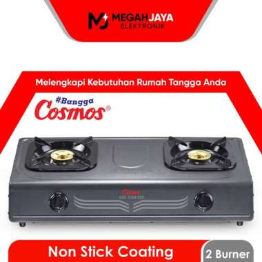 COSMOS KOMPOR PORTABLE CGC 5268 / CGC-5268 (2 TUNGKU) GARANSI RESMI - 5268 CEB HITAM