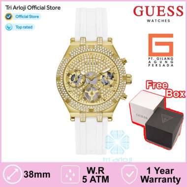 Guess Watches GUESS GW0407L2 Original HEIRESS Jam Tangan Wanita Analog Rubber Gold