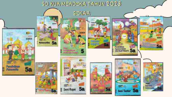 Buku LKS Merdeka Sekar - SD MI Kelas 5 - Semester Ganjil Edisi 2023 Bing