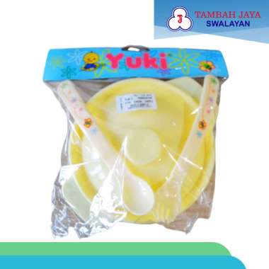 Yuki Mangkok Tutup+Sendok Garpu