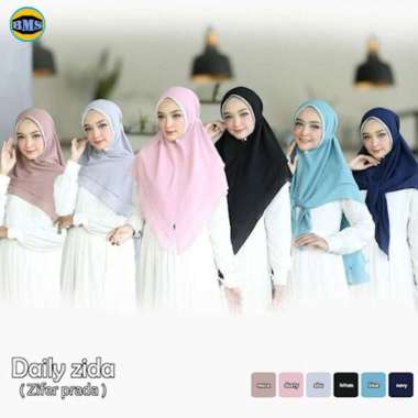 HIJAB JILBAB KHIMAR ZIPPER ZIDA / KHIMAR SIMPLE / KHIMAR CERUTY BLUE
