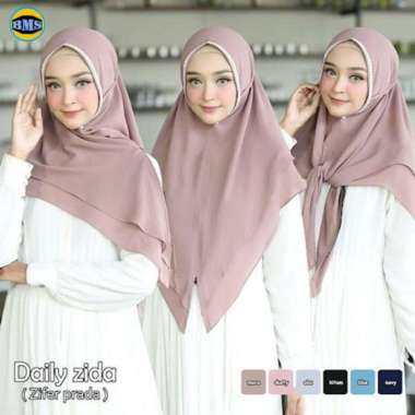 HIJAB JILBAB KHIMAR ZIPPER ZIDA / KHIMAR SIMPLE / KHIMAR CERUTY MOCCA