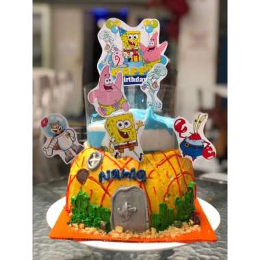 CAKE KARAKTER AMBYAR NEW SPONGEBOB
