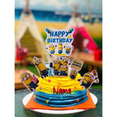 CAKE KARAKTER AMBYAR NEW MINION