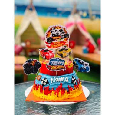 CAKE KARAKTER AMBYAR NEW HOTWHEELS