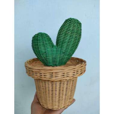 keranjang hampers Rotan Asli Kaktus B