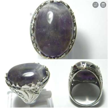 Cincin Batu Natural Kecubung / Amethyst 4