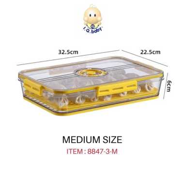 I.Q. BABY Multifunction storage box | kotak penyimpanan multi fungsi dengan penanda waktu | Fridge S