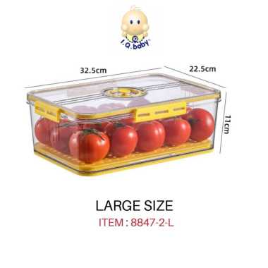 I.Q. BABY Multifunction storage box | kotak penyimpanan multi fungsi dengan penanda waktu | Fridge S