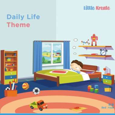 little kreate - mainan edukasi - reusable sticker / buku stiker