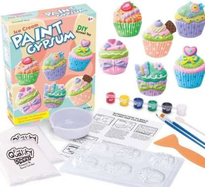 diy gypsum anak - mainan edukasi - paint gypsum