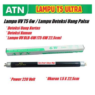 Lampu UV T5 6w Lampu Deteksi Uang