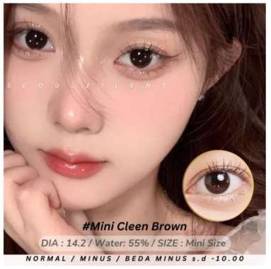 SOFTLENS NATURAL KITTY KAWAII MINI CLEEN BROWN NORMAL MINUS BEDA MINUS DINOTE