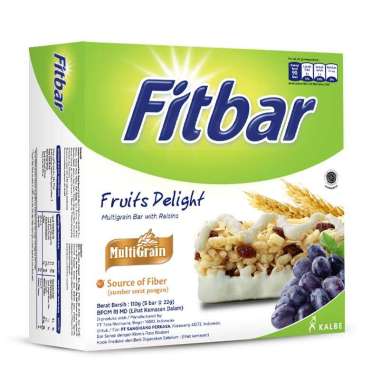 1 BOX FITBAR 22 GR ISI 5 PCS FRUITS