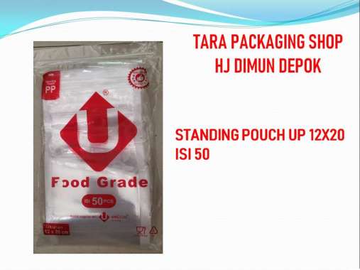 PLASTIK STANDING POUCH 12X20 CM