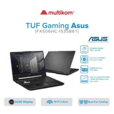 ASUS TUF FX506HC-I535B6T-O11 i5 11400H 8GB 512 SSD RTX3050 W11 OHS