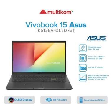 Asus VivoBook 15 K513EA OLED751 i7-1165G7 8GB 512SSD NUMKEY W11 O21
