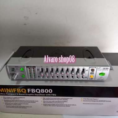 EQUALIZER BEHRINGER MINIFBQ FBQ800 EQUALIZER MINI 1x9 BAND FBQ 800 Multivariasi Multicolor