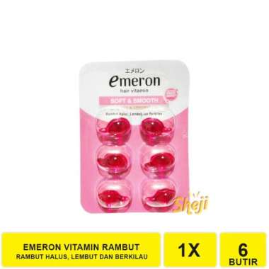 EMERON VITAMIN RAMBUT ISI 6 BUTIR / HAIR VITAMIN BLISTER ISI 6 BUTIR EMERON VITAMIN PINK