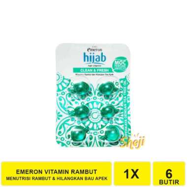EMERON VITAMIN RAMBUT ISI 6 BUTIR / HAIR VITAMIN BLISTER ISI 6 BUTIR EMERON VITAMIN HIJAB