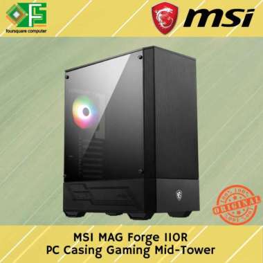 PC Casing MSI MAG Force 110R Case CPU Komputer ATX Acrylic Side Window