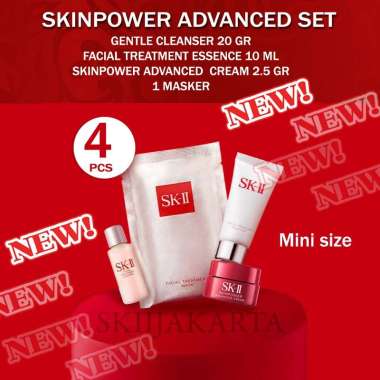 SK-II SKII SK2 SKINPOWER ADVANCED SET DENGAN MASKER ANTI AGING