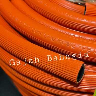Selang gas LPG meteran Orange tekanan tinggi High Pressure SNI Hose