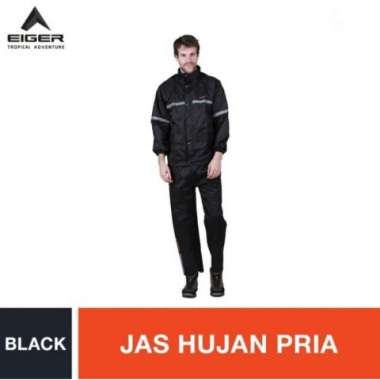 Jas Hujan Eiger Rexon Raincoat Riding Original XXL Hitam