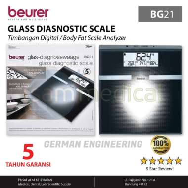 BEURER BG-21 Timbangan Badan Digital + Body FAT GARANSI