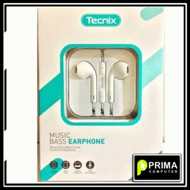 Earphone Tecnix EP-101 Earbuds Handsfree Jack 3.5mm Stereo With Mic