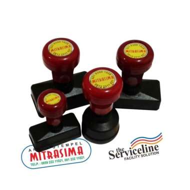 Stempel otomatis / Stempel warna 6 Warna ukuran standar