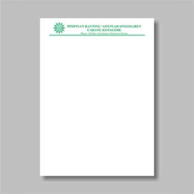 Kop Surat cetak 1 warna