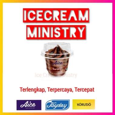 Es krim Aice Sundae Coklat Cup Per Dus Isi 24