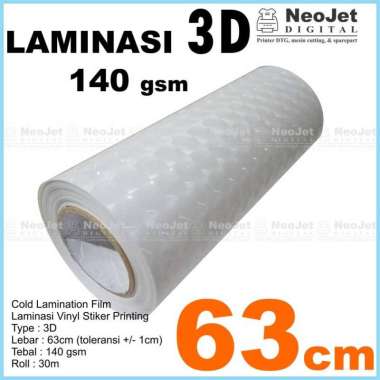 Laminasi 3D Dingin Laminating Tiga Dimensi Hologram 63 cm 140gsm 30m