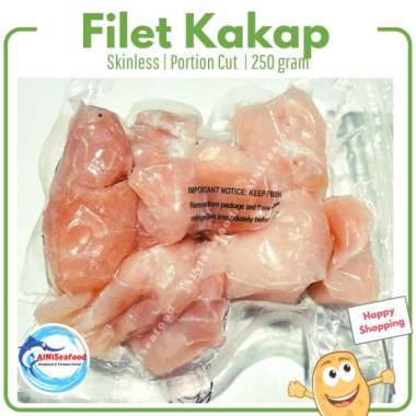 Filet/Fillet Ikan kakap merah Fillet portion Tanpa Kulit