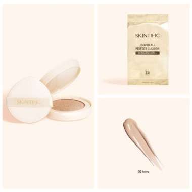 SKINTIFIC Cover All Perfect Cushion Refill 02 Ivory