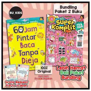 Paket Buku Anak Tk Paud - 60 Jam Pintar Baca Dan Komplit Calistung