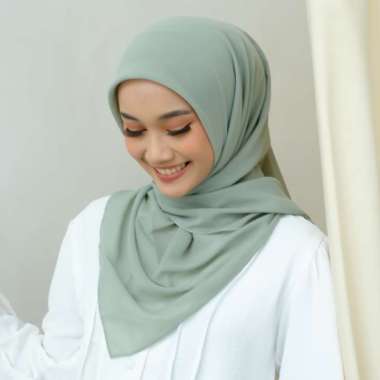 Lozy Hijab - Viona Plain Paris (Hijab Segiempat Paris Premium) Sage