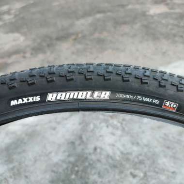 Ban Luar Sepeda Gravel Maxxis Rambler 700c Inch Ukuran 700x40 Atau 700 x 40 Hitam