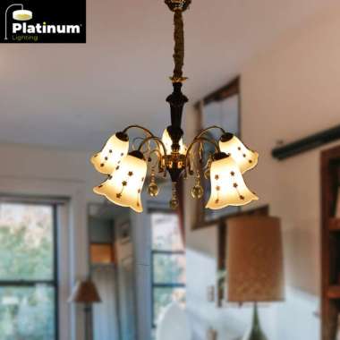 Lampu Gantung Chandelier Antik Klasik Lampu Hias Klasik Cabang 5