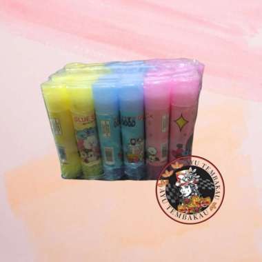 lem karakter glue stik non toxic 1 pack (24 pcs) Multicolor