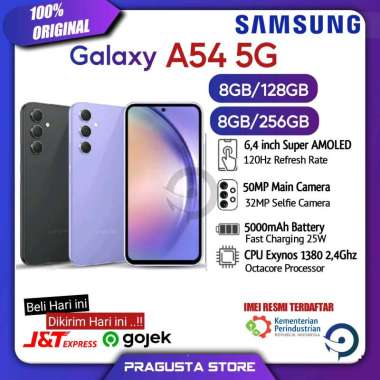 Samsung Galaxy A54 5G 8/128GB • 8/256GB Garansi Resmi Indonesia 8/256GB Graphite