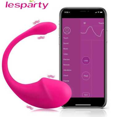 Les Party Vibrator Alat Pijat Tubuh Elektrik Bluetooth - LS10 Warna Pink