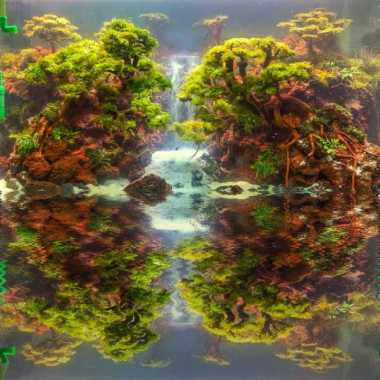 aquascape 60cm (bonsai theme) Multicolor