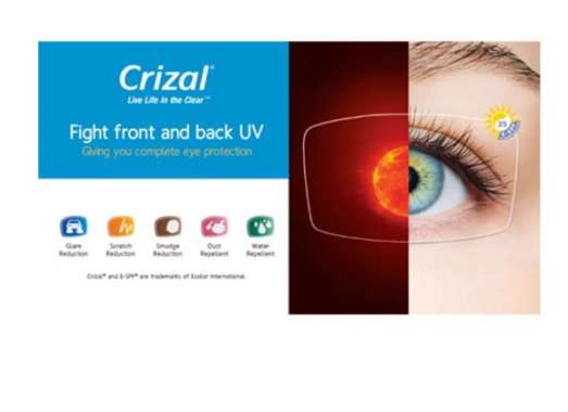 LENSA ESSILOR CRIZAL 1.59/1.6/1.67 BLUE UV CAPTURE CRIZAL SAPPHIRE ORMIX 1.6