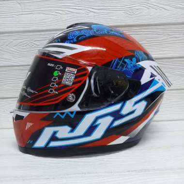 HELM NJS ZX1 ZX-1 MOTIF DOUBLE VISOR UNITY FULL FACE L