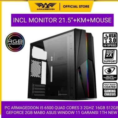 PC ARMAGEDDON INTEL CORE I5 6500 QUAD CORES 3.2GHZ- RAM 16GB- SSD 512GB- GEFORCE 2GB- WINDOW 11-INCL