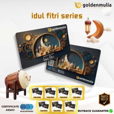 GOLDEN MULIA Logam Mulia Gift Series Idul Fitri 0.001 gr - 0.1 0.005 gram