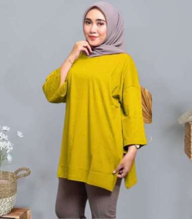 FBT Kaos Polos Oversize Wanita KEYSILA BLOUSE KAOS KATUN COMBED 24s Blouse Lengan Panjang Kekinian B